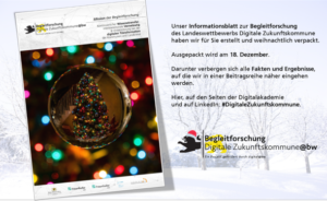 Adventszeit: Beitragsreihe der Begleitforschung Digitale Zukunftskommune@BW